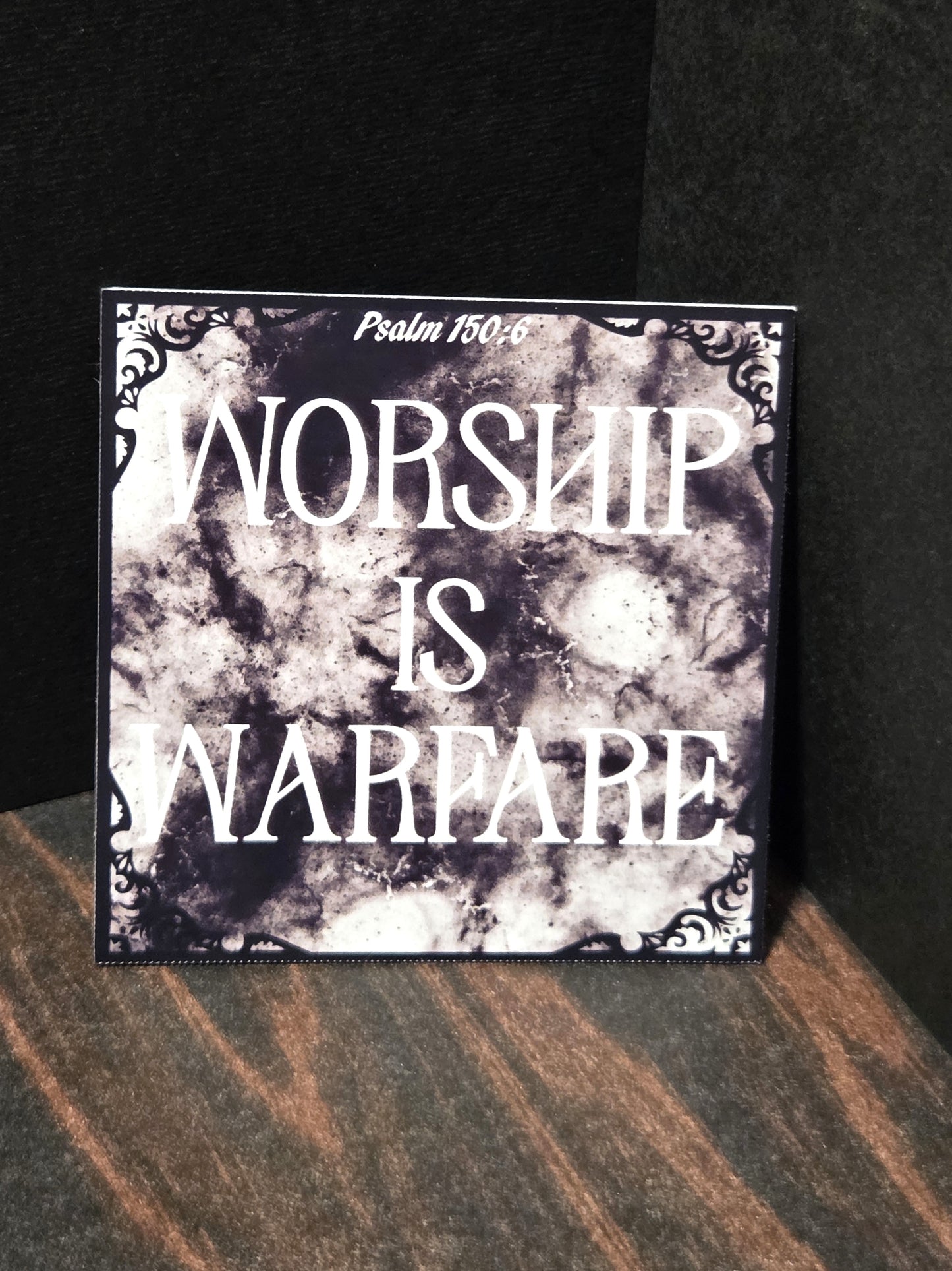 Worship is Warfare vinyl sticker
