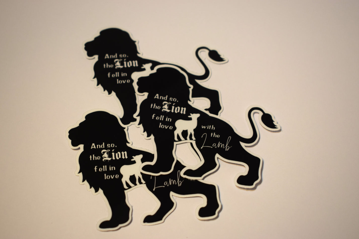 Lion & Lamb Sticker