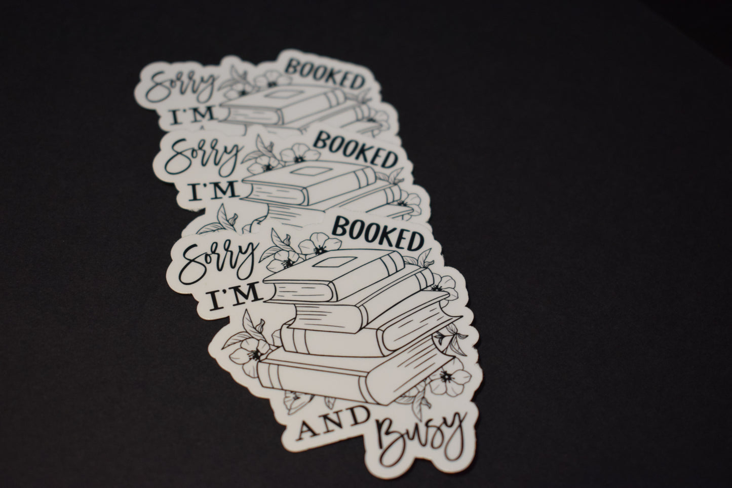 Booked and Busy Sticker