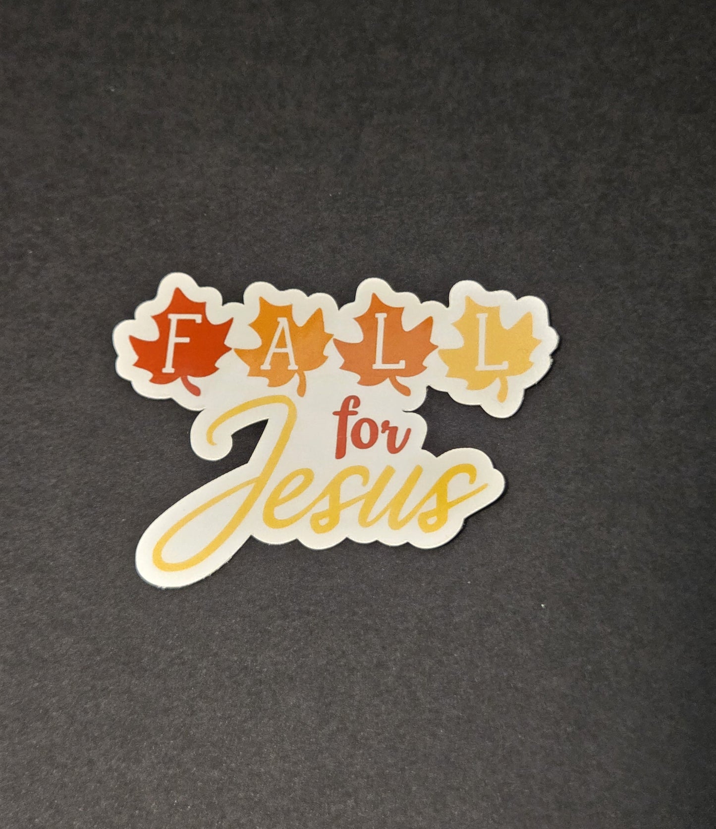 Fall for Jesus sticker