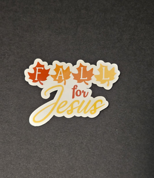Fall for Jesus sticker