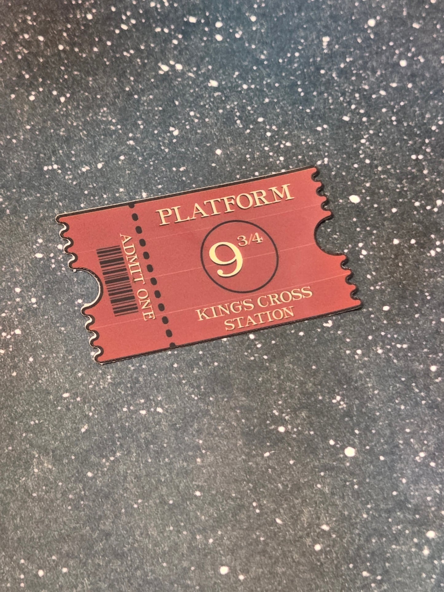9 3/4 Ticket vinyl sticker
