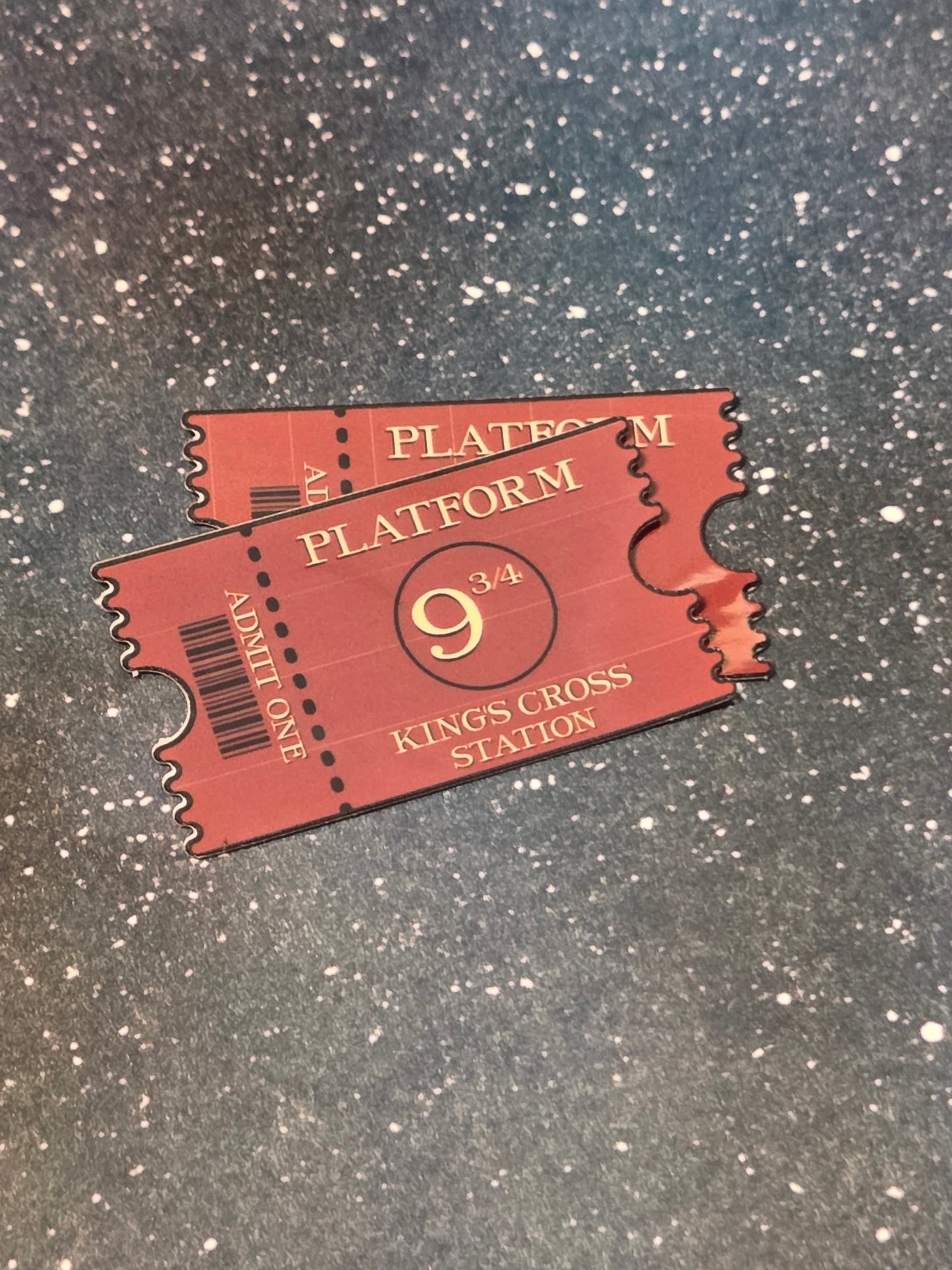 9 3/4 Ticket vinyl sticker
