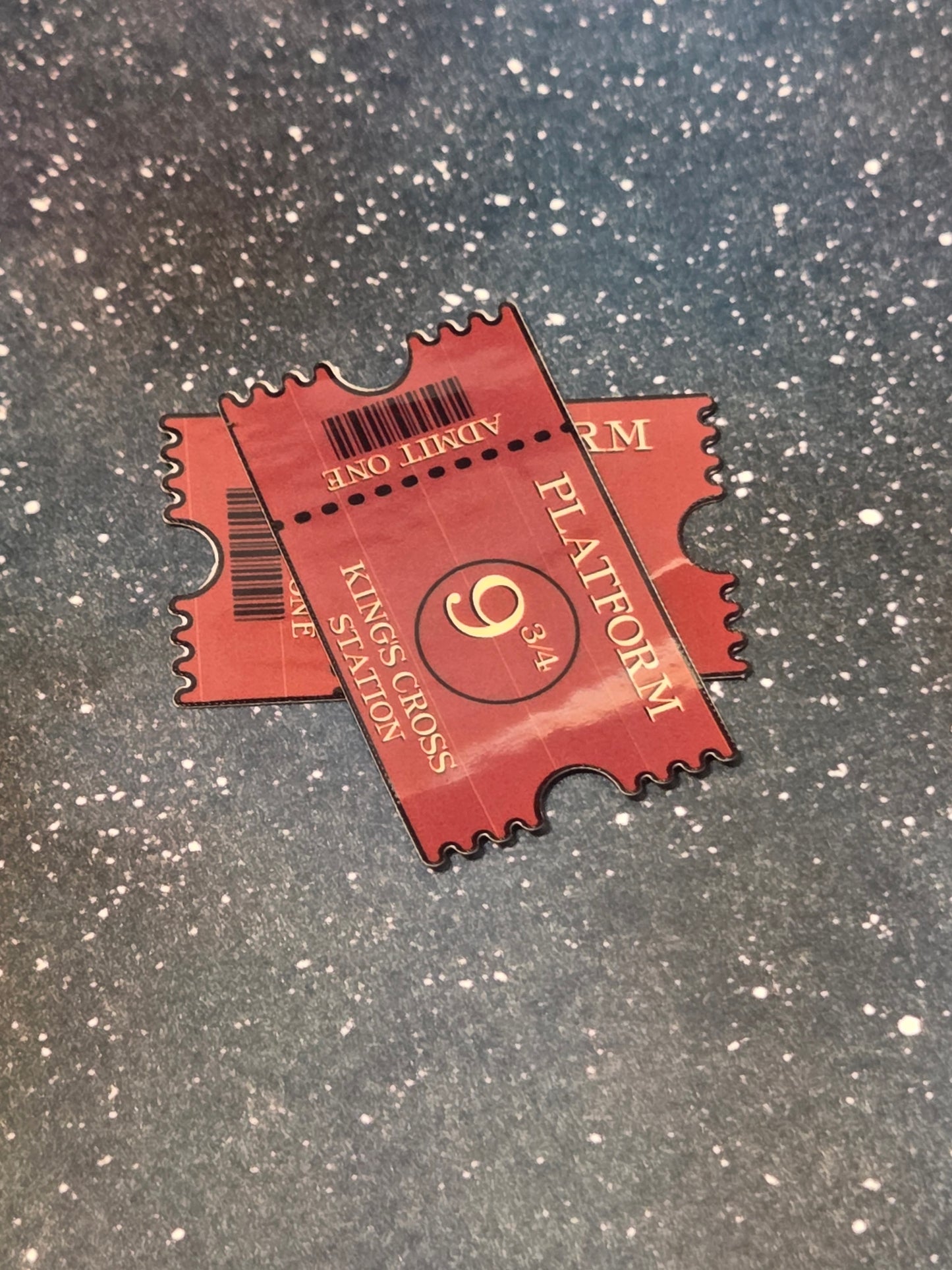 9 3/4 Ticket vinyl sticker
