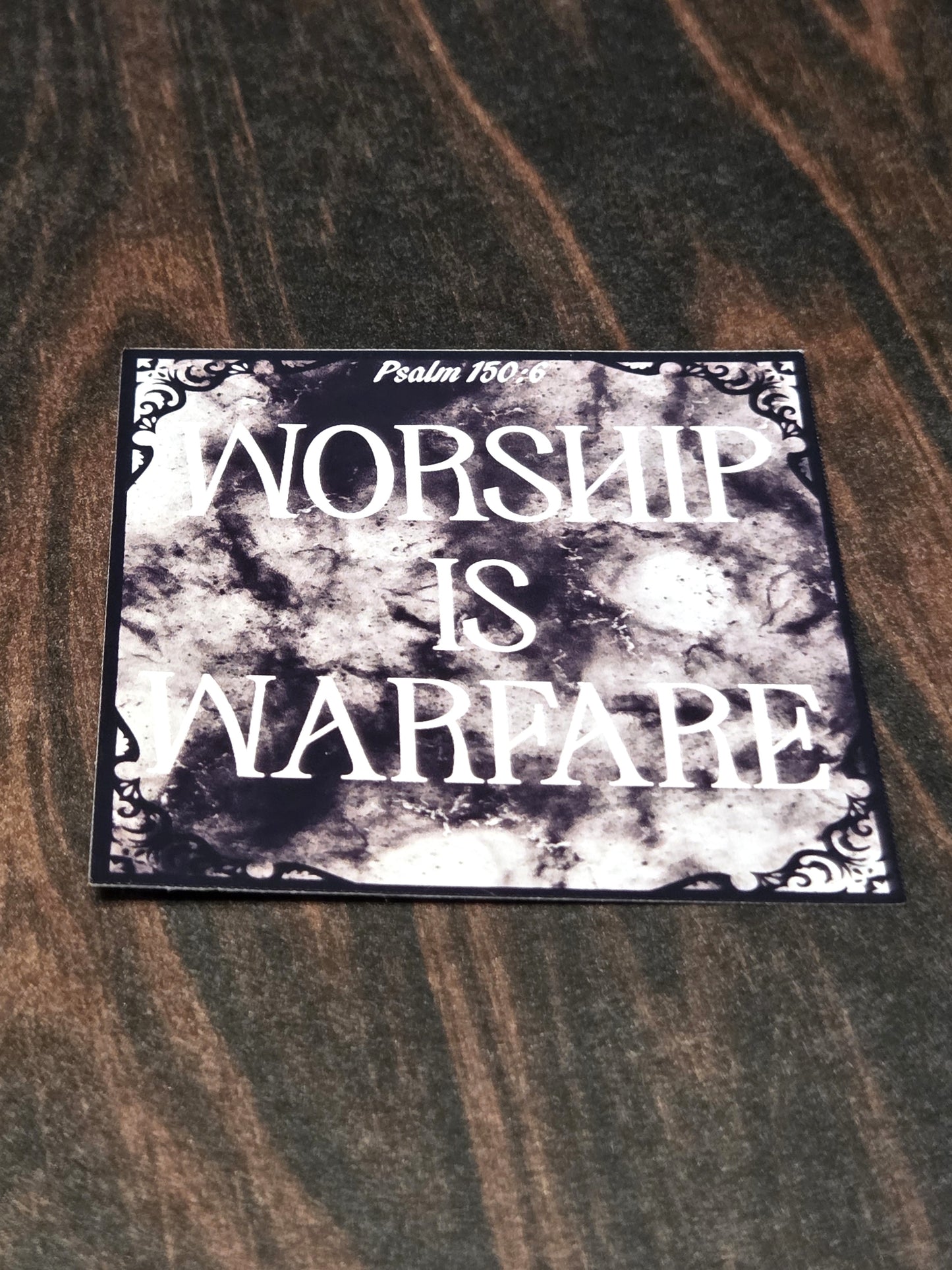 Worship is Warfare vinyl sticker