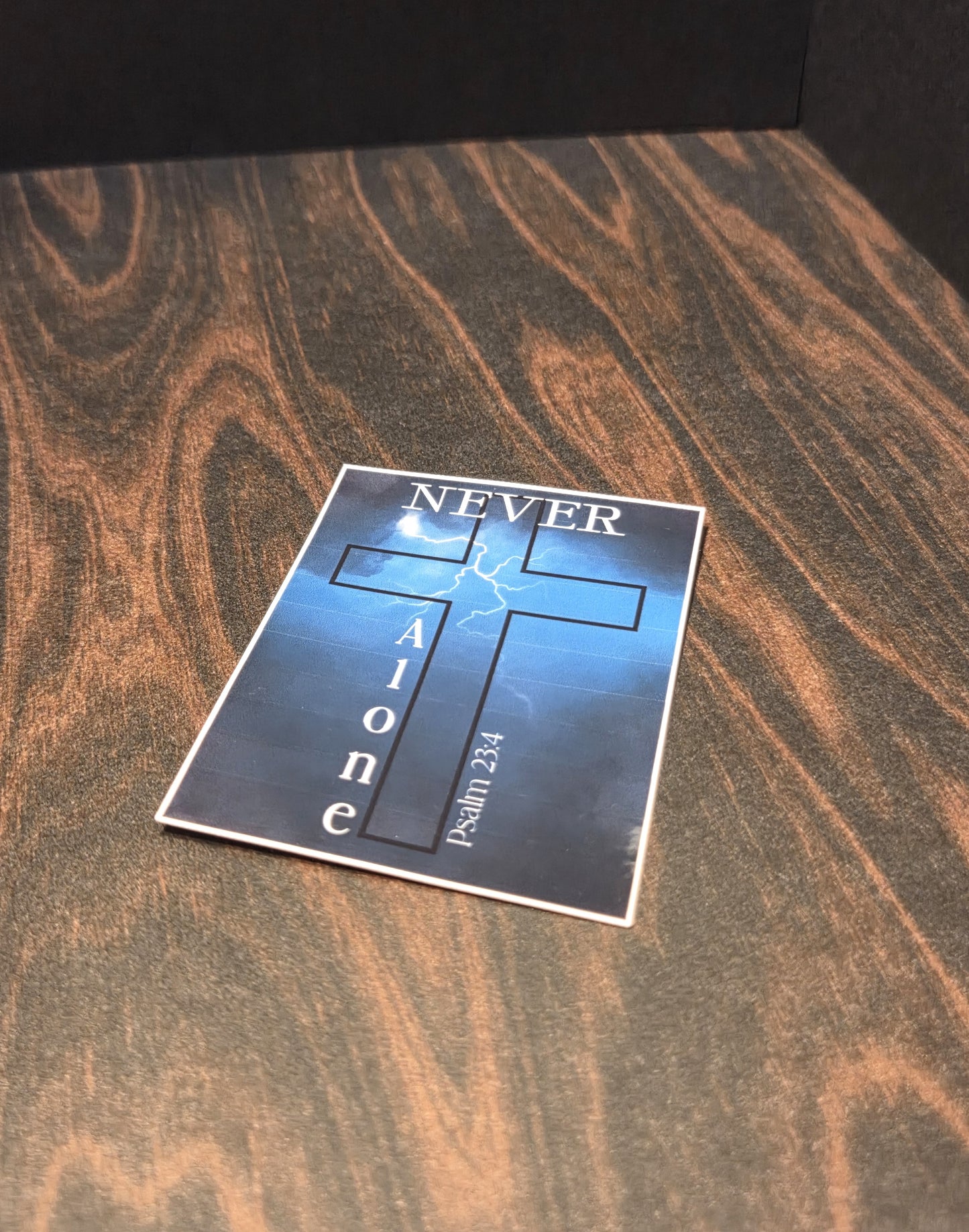 Never Alone vinyl sticker