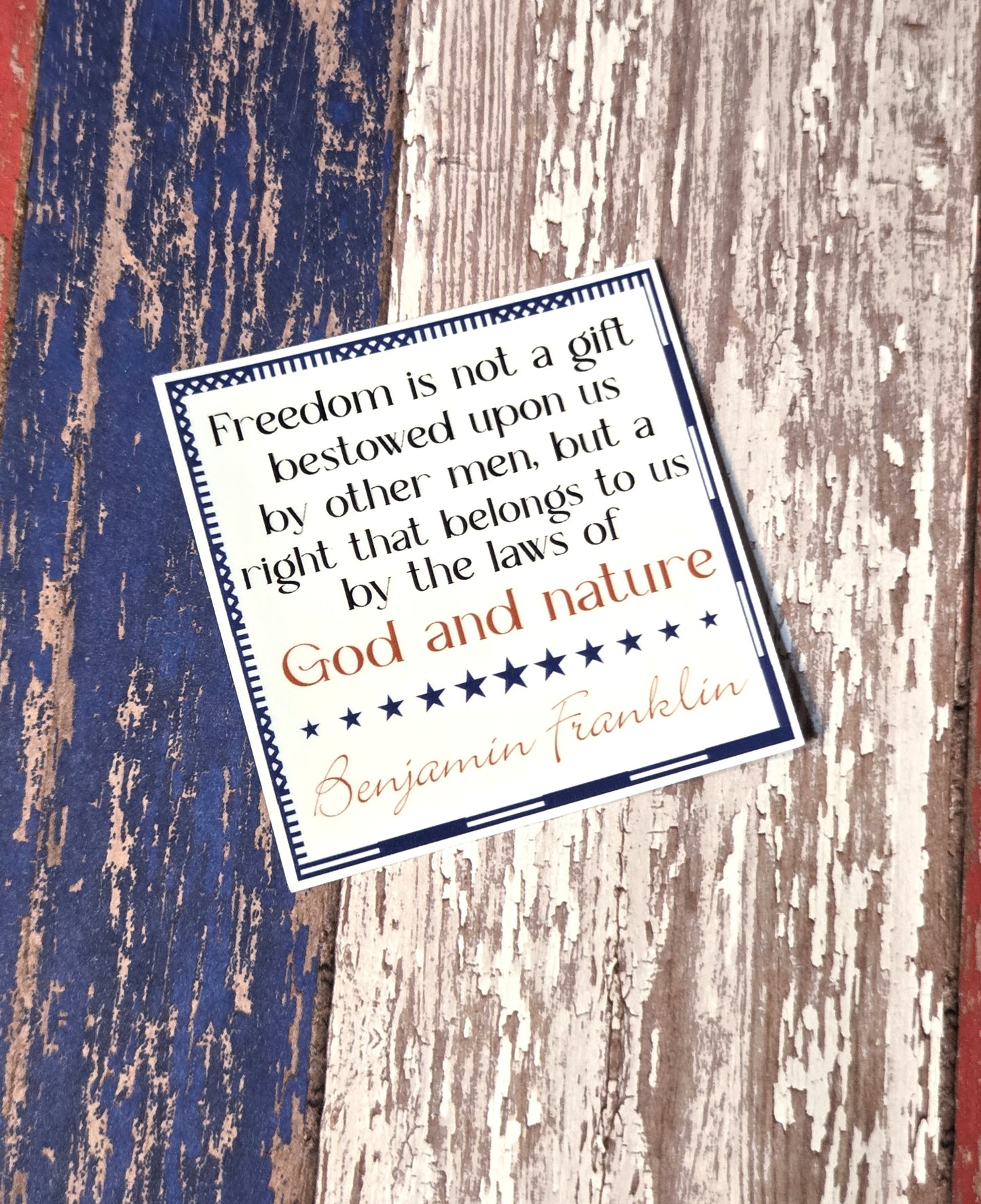 Freedom Quotes vinyl sticker pack