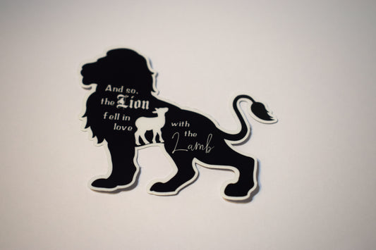 Lion & Lamb Sticker