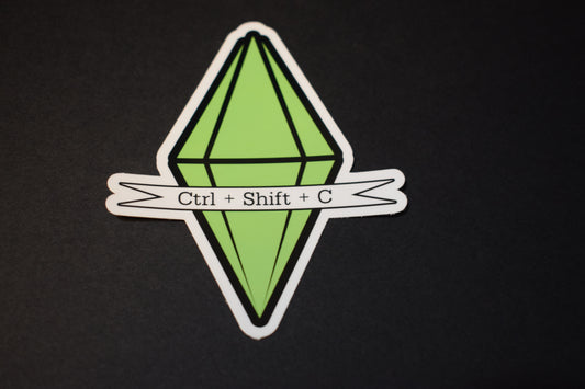 Ctrl+Shift+C Plumbob Sticker