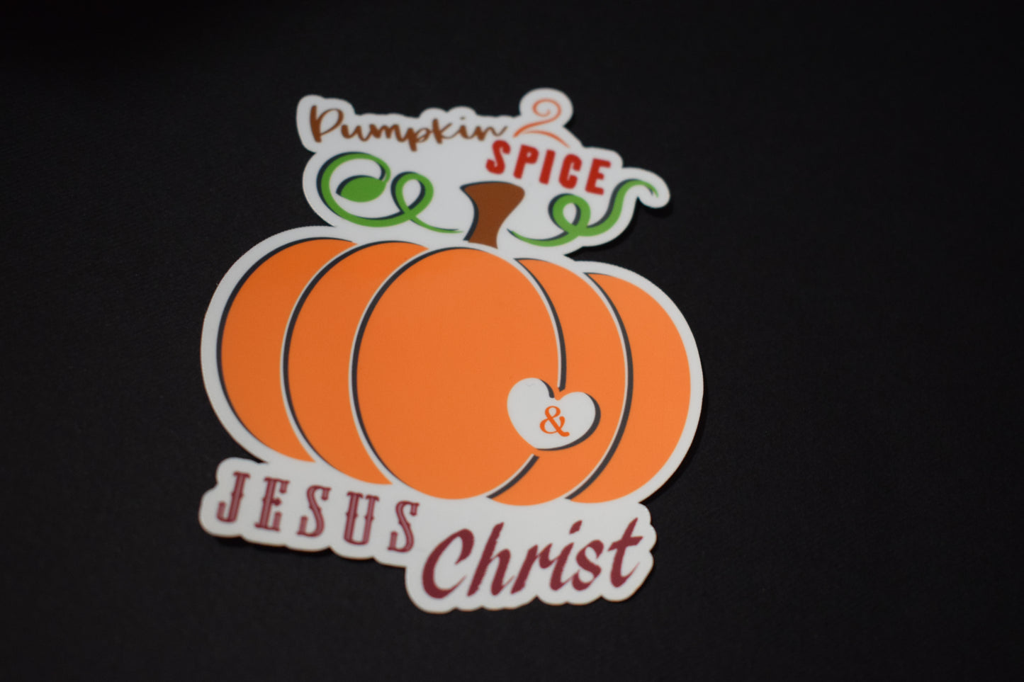 Pumpkin & Jesus Sticker