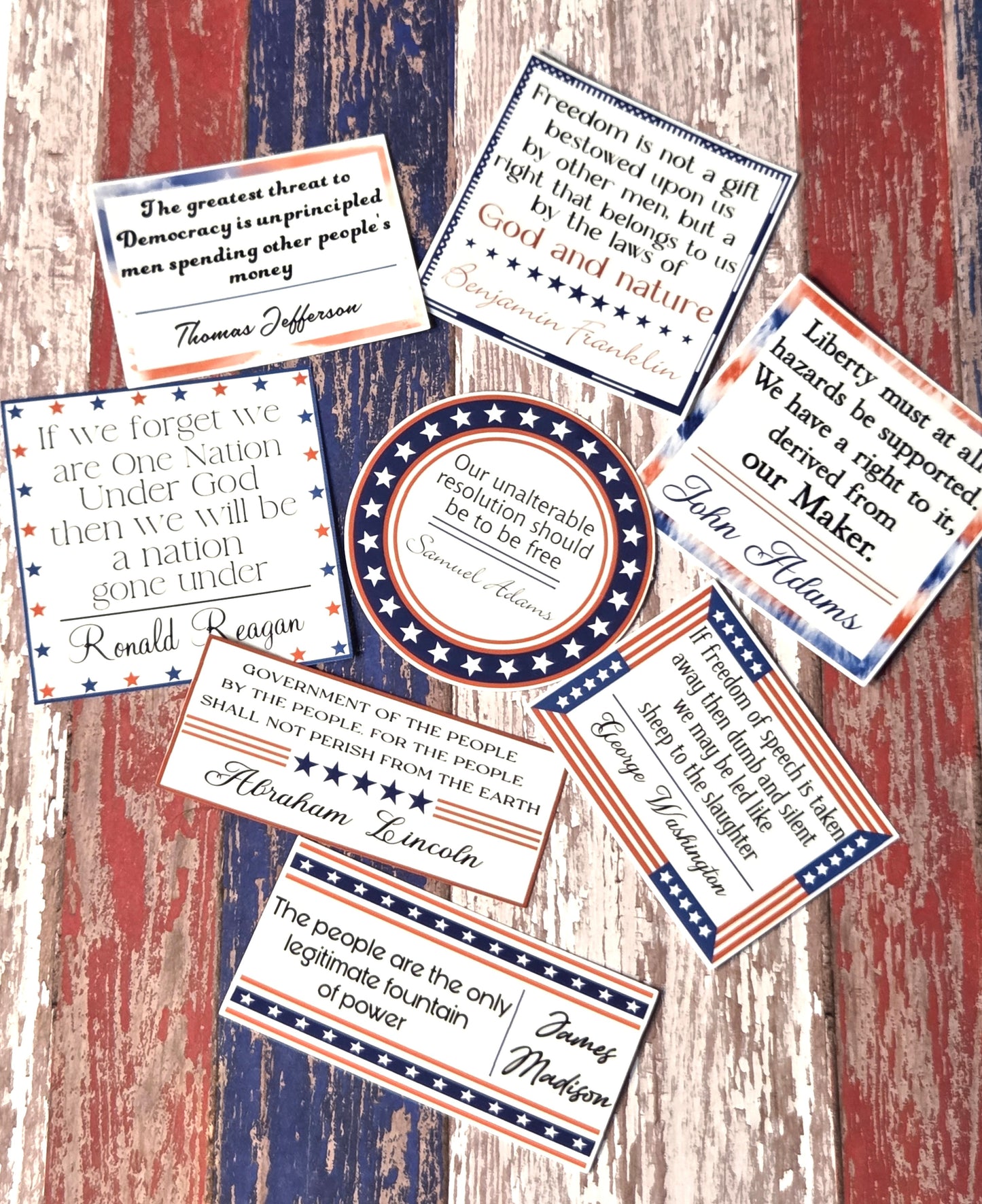 Freedom Quotes vinyl sticker pack